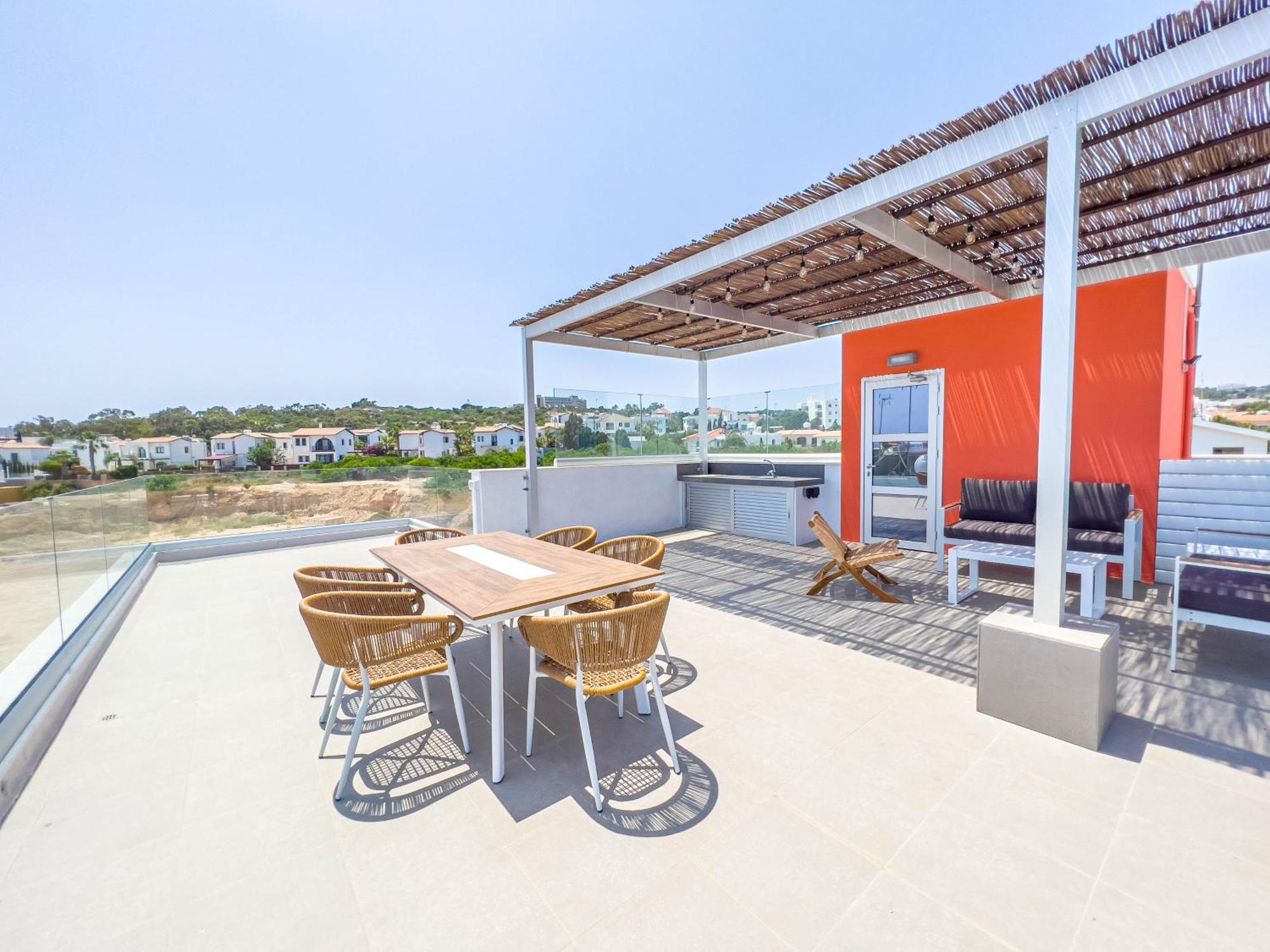 Geo Panoramic Villa +Pool +Game Room +Gym Protaras Eksteriør billede